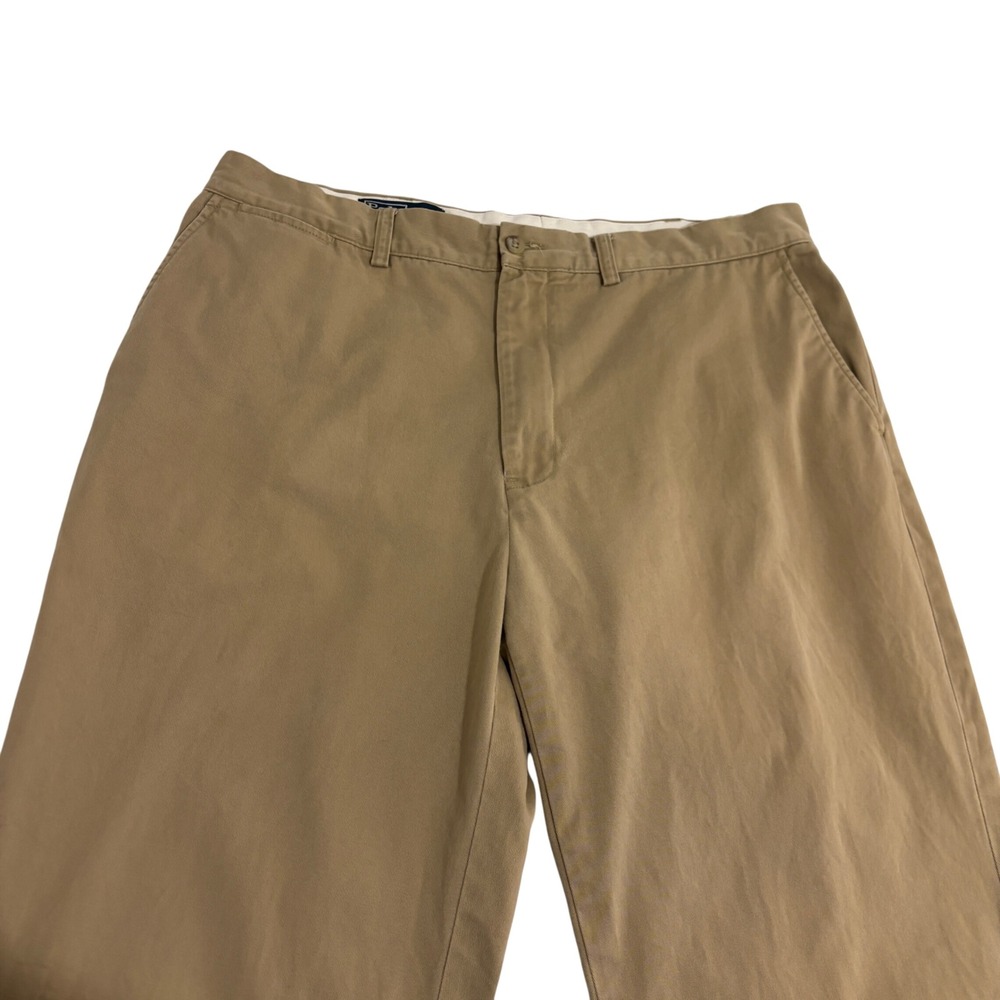 Polo Ralph Lauren Prospect Pants Men XL 38x30 Tan Khaki Straight Leg Flat Front